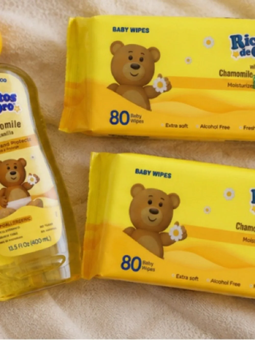Chamomile Baby Shampoo & Wipes - Yellow